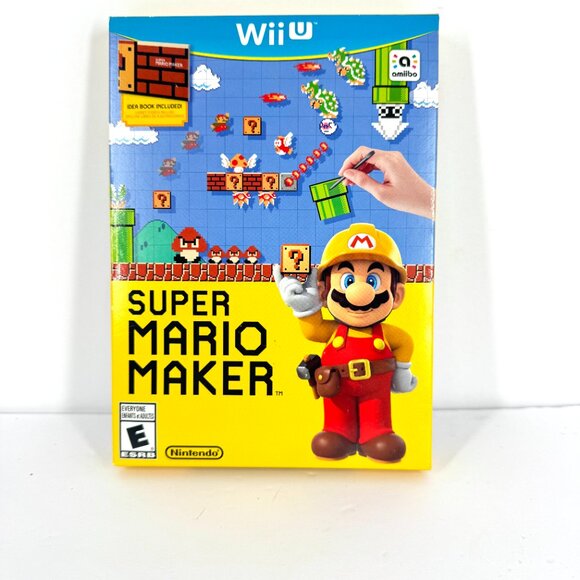 Nintendo Wii U Super Mario Maker Big Box Edition With Idea Book - Picture 1 of 5